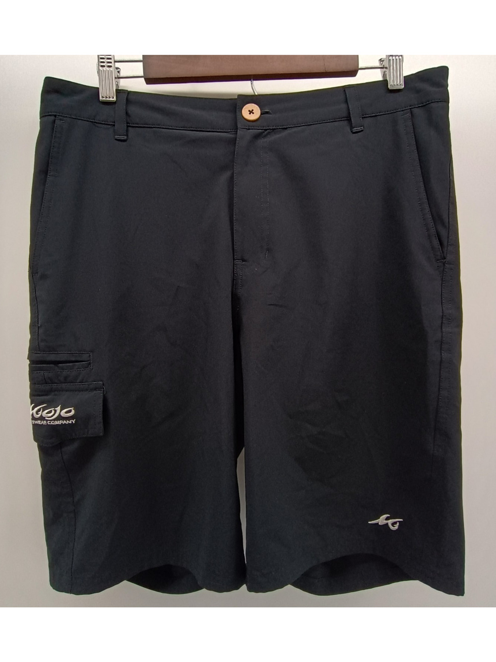 Mojo Sportswear Mens Stretch Fit Performance Shorts Size Medium Black